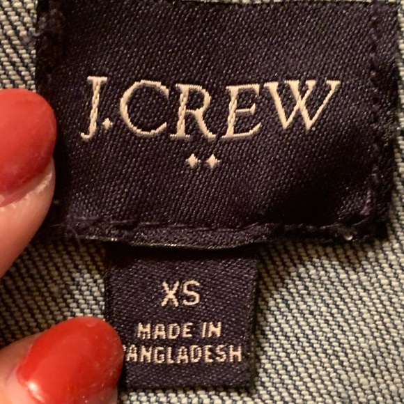 J. Crew Jean Jacket In Excellent Preowned Condition Size XS Women’s - Picture 4 of 8